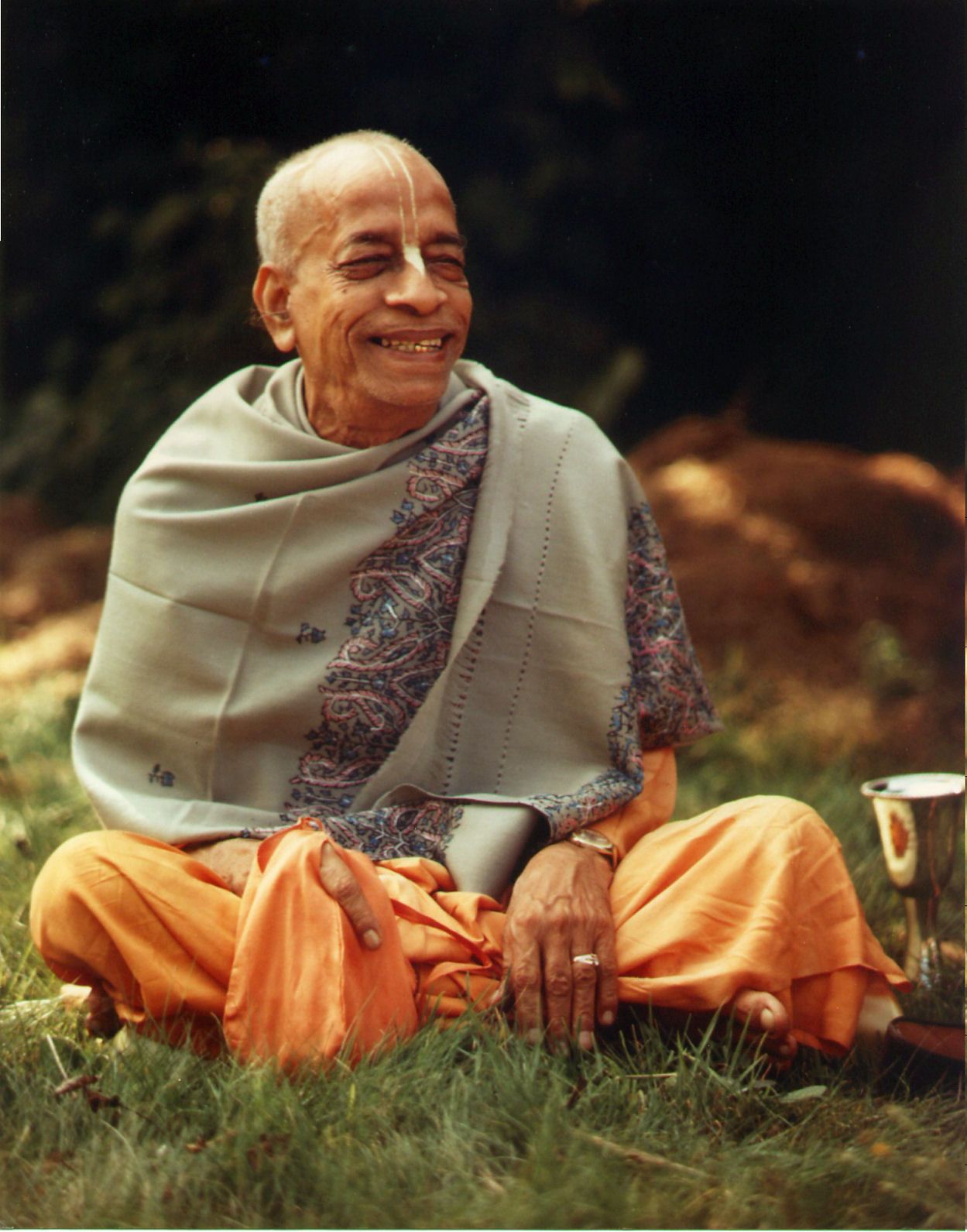 His Divine Grace A.C. Bhaktivedanta Swami Prabhupada teaching disciples